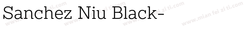 Sanchez Niu Black字体转换